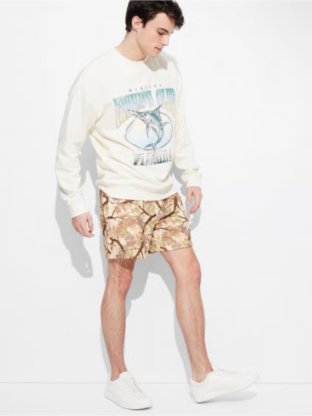 Men's Camouflage Shorts - Tan Camo, Original Use, Med